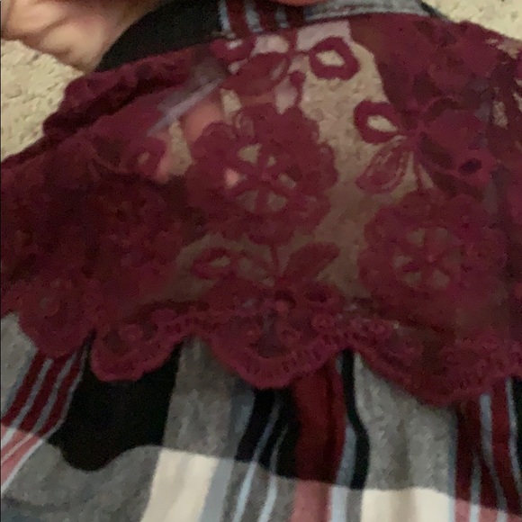 Girls Lace Flannel - Picture 3 of 3